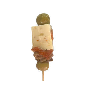 Pincho picante, queso y anchoa